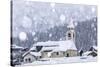 Italy, Veneto, Dolomites, Winter in Sappada-Anne Maenurm-Stretched Canvas
