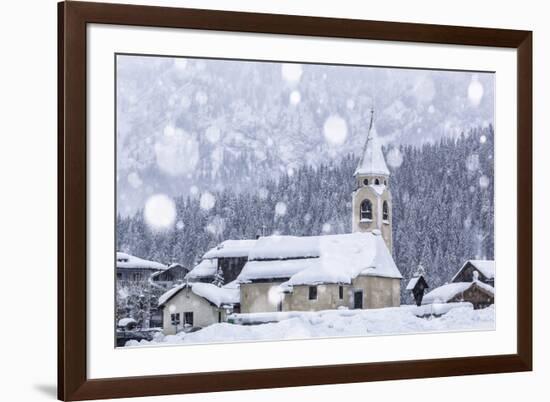 Italy, Veneto, Dolomites, Winter in Sappada-Anne Maenurm-Framed Photographic Print