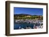 Italy, Veneto, Lake Garda, Garda, Harbour with Lakeside Promenade-Udo Siebig-Framed Photographic Print