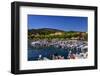 Italy, Veneto, Lake Garda, Garda, Harbour with Lakeside Promenade-Udo Siebig-Framed Photographic Print