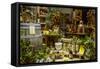 Italy, Veneto, Lake Garda, Malcesine, Old Town, Olive Oil Shop, Shop-Window-Udo Siebig-Framed Stretched Canvas