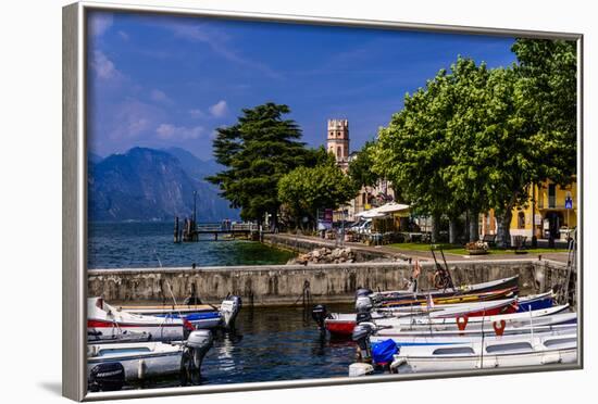 Italy, Veneto, Lake Garda, Torri Del Benaco, District Pai, Townscape-Udo Siebig-Framed Photographic Print