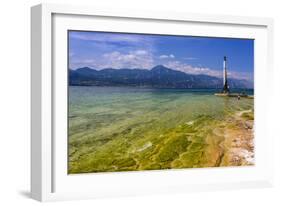 Italy, Veneto, Lake Garda, Torri Del Benaco, Lakeside Promenade-Udo Siebig-Framed Photographic Print