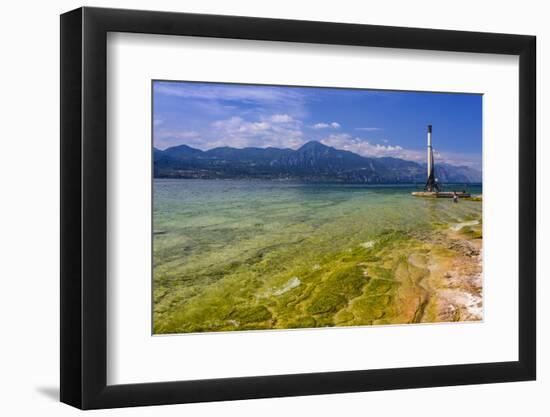 Italy, Veneto, Lake Garda, Torri Del Benaco, Lakeside Promenade-Udo Siebig-Framed Photographic Print