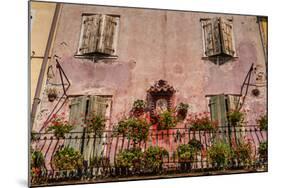 Italy, Veneto, Lake Garda, Torri Del Benaco, Old Town, House Facade, Madonna-Udo Siebig-Mounted Photographic Print