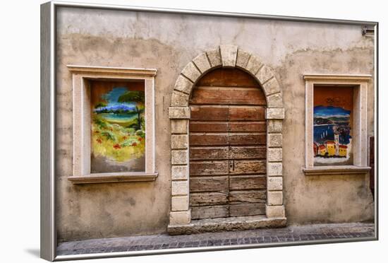 Italy, Veneto, Lake Garda, Torri Del Benaco, Old Town-Udo Siebig-Framed Photographic Print