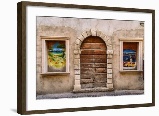 Italy, Veneto, Lake Garda, Torri Del Benaco, Old Town-Udo Siebig-Framed Photographic Print