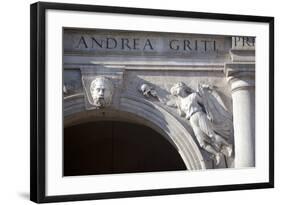 Italy, Veneto, Padua. Detail of Sculpture on Facade.-Ken Scicluna-Framed Photographic Print