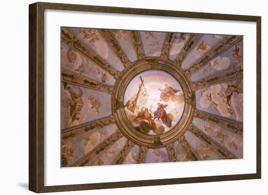 Italy, Veneto, Padua. the Painted Vault of the Church of San Gaetano.-Ken Scicluna-Framed Photographic Print