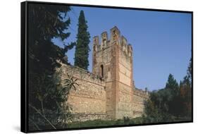 Italy, Veneto Region, Scaliger Castle-null-Framed Stretched Canvas