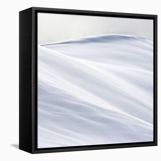 Italy, Veneto, Snow Forms-Luciano Gaudenzio-Framed Stretched Canvas