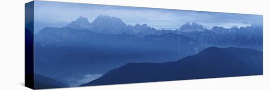 Italy, Veneto, Tre Cime Di Lavaredo, Cadini and Paterno Mountain Views from Agudo Mount-Samuel Pradetto-Stretched Canvas