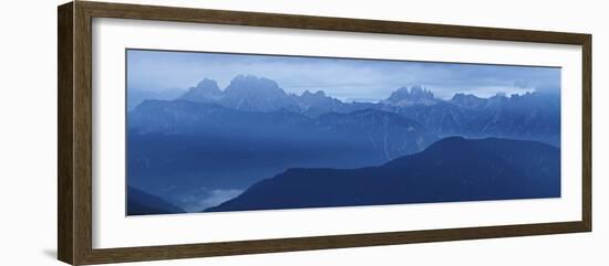 Italy, Veneto, Tre Cime Di Lavaredo, Cadini and Paterno Mountain Views from Agudo Mount-Samuel Pradetto-Framed Photographic Print