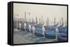 Italy, Veneto, Venezia District, Venice. Gondolas.-Francesco Iacobelli-Framed Stretched Canvas