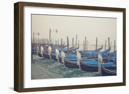 Italy, Veneto, Venezia District, Venice. Gondolas.-Francesco Iacobelli-Framed Photographic Print