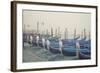 Italy, Veneto, Venezia District, Venice. Gondolas.-Francesco Iacobelli-Framed Photographic Print