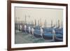 Italy, Veneto, Venezia District, Venice. Gondolas.-Francesco Iacobelli-Framed Photographic Print