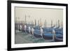 Italy, Veneto, Venezia District, Venice. Gondolas.-Francesco Iacobelli-Framed Photographic Print