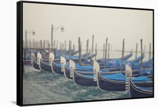 Italy, Veneto, Venezia District, Venice. Gondolas.-Francesco Iacobelli-Framed Stretched Canvas