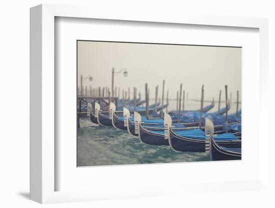 Italy, Veneto, Venezia District, Venice. Gondolas.-Francesco Iacobelli-Framed Photographic Print