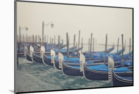 Italy, Veneto, Venezia District, Venice. Gondolas.-Francesco Iacobelli-Mounted Photographic Print