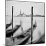 Italy, Veneto, Venezia District, Venice. San Giorgio Maggiore. Gondolas.-Francesco Iacobelli-Mounted Photographic Print