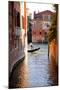 Italy, Veneto, Venice. a Gondolier Rowing His Gondola on the Grand Canal. Unesco-Ken Scicluna-Mounted Photographic Print