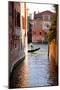 Italy, Veneto, Venice. a Gondolier Rowing His Gondola on the Grand Canal. Unesco-Ken Scicluna-Mounted Photographic Print