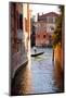 Italy, Veneto, Venice. a Gondolier Rowing His Gondola on the Grand Canal. Unesco-Ken Scicluna-Mounted Photographic Print