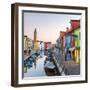 Italy, Veneto, Venice, Burano. Sunset in the Town-Matteo Colombo-Framed Premium Photographic Print