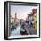 Italy, Veneto, Venice, Burano. Sunset in the Town-Matteo Colombo-Framed Premium Photographic Print