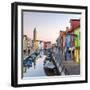 Italy, Veneto, Venice, Burano. Sunset in the Town-Matteo Colombo-Framed Premium Photographic Print