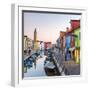 Italy, Veneto, Venice, Burano. Sunset in the Town-Matteo Colombo-Framed Premium Photographic Print