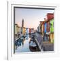 Italy, Veneto, Venice, Burano. Sunset in the Town-Matteo Colombo-Framed Premium Photographic Print