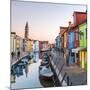Italy, Veneto, Venice, Burano. Sunset in the Town-Matteo Colombo-Mounted Premium Photographic Print