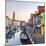 Italy, Veneto, Venice, Burano. Sunset in the Town-Matteo Colombo-Mounted Photographic Print