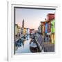 Italy, Veneto, Venice, Burano. Sunset in the Town-Matteo Colombo-Framed Photographic Print