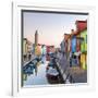 Italy, Veneto, Venice, Burano. Sunset in the Town-Matteo Colombo-Framed Photographic Print