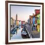 Italy, Veneto, Venice, Burano. Sunset in the Town-Matteo Colombo-Framed Photographic Print