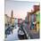 Italy, Veneto, Venice, Burano. Sunset in the Town-Matteo Colombo-Mounted Photographic Print