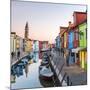 Italy, Veneto, Venice, Burano. Sunset in the Town-Matteo Colombo-Mounted Photographic Print