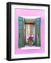 Italy, Veneto, Venice, Burano. Typical Window on a Colorful House-Matteo Colombo-Framed Photographic Print