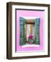 Italy, Veneto, Venice, Burano. Typical Window on a Colorful House-Matteo Colombo-Framed Photographic Print