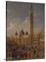 Italy, Veneto, Venice, Carnival on San Marco Square, Close-Up-null-Stretched Canvas