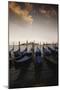 Italy, Veneto, Venice. Church of San Giorgio Maggiore and Gondolas-Walter Bibikow-Mounted Photographic Print