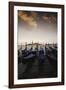 Italy, Veneto, Venice. Church of San Giorgio Maggiore and Gondolas-Walter Bibikow-Framed Photographic Print