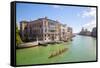 Italy, Veneto, Venice. During the Vongalonga Rowing Boat Festival on the Gran Canal.-Ken Scicluna-Framed Stretched Canvas