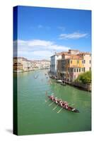 Italy, Veneto, Venice. During the Vongalonga Rowing Boat Festival on the Gran Canal.-Ken Scicluna-Stretched Canvas