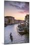 Italy, Veneto, Venice. Grand Canal at Sunset from Rialto Bridge-Matteo Colombo-Mounted Photographic Print