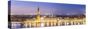 Italy, Veneto, Venice. High Angle View of the City at Dusk-Matteo Colombo-Stretched Canvas